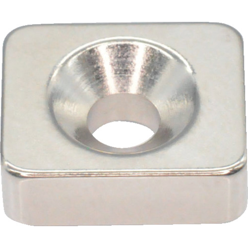 Trusco Neododymium Quarts磁铁，带板螺钉孔12mm x 10mm x 4mm m3 1pc
ND-FE-B磁铁 T12K04-M3
