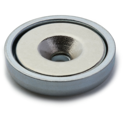 Magever Neododmium Magnet圆形，带CAP NCC-12R超强台面孔M3
霓虹灯帽磁铁 11ncc12R1099