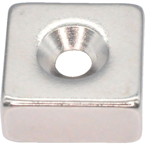 Trusco Neododmium Square Magnet带有盘式螺钉孔9mm x 9mm x 4mm m2 1件
ND-FE-B磁铁 T09K04-M2