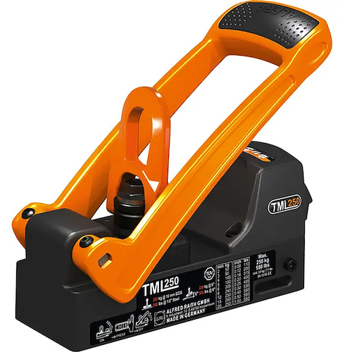 daid ohant alhua提升磁铁，用于扁钢工作负载250 kg TML250
提起磁铁 10103269