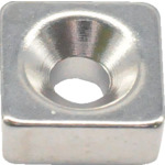 Trusco Neododymium Square磁铁带有盘式螺钉孔10mm x 10mm x 4mm m3 1件
ND-FE-B磁铁 T10K04-M3