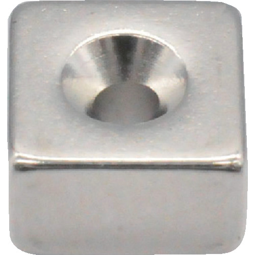 带有盘式螺钉孔7mm x 7mm x 4mm m1.6 1件的Trusco Neododmium Square磁铁
ND-FE-B磁铁 T07K04-M1.6