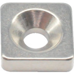 Trusco Neododmium Square磁铁带有盘式螺钉孔10mm x 10mm x 3mm m3 1件
ND-FE-B磁铁 T10K03-M3