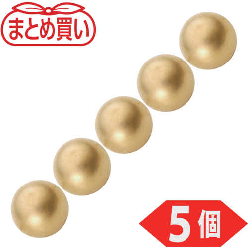 trusco散装购买新近磁铁球类型外径10mm金5件
球形ND-FE-B磁铁 NB10-GL-5P