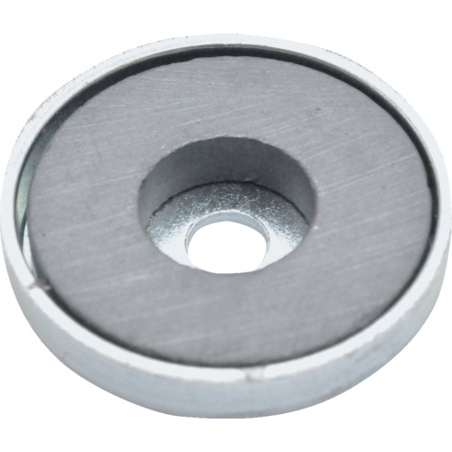 带帽子，圆孔，外径19.8mm x厚度4mm，1件的Trusco铁氧体磁铁
带有带孔的帽铁矿磁铁的圆形形状 TFC20RA-1P