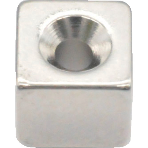 Trusco Neododmium Square磁铁带有盘螺钉孔6mm x 6mm x 5mm m1.6 1件
ND-FE-B磁铁 T06K05-M1.6