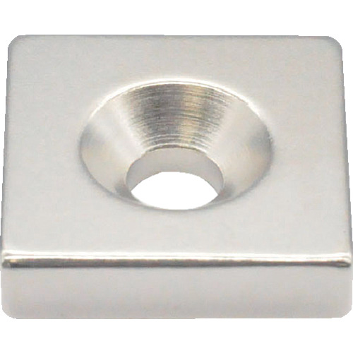 Trusco Neododymium Square磁铁带有盘式螺钉孔25mm x 25mm x 6mm m6 1件
ND-FE-B磁铁 T25K06-M6