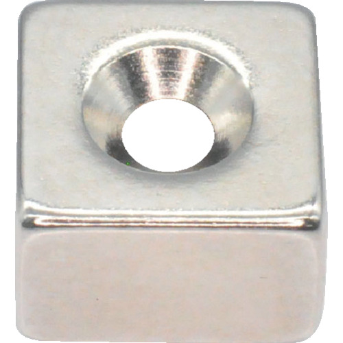 Trusco Neododmium Square磁铁带有盘式螺钉孔8mm x 8mm x 5mm m2 1件
ND-FE-B磁铁 T08K05-M2