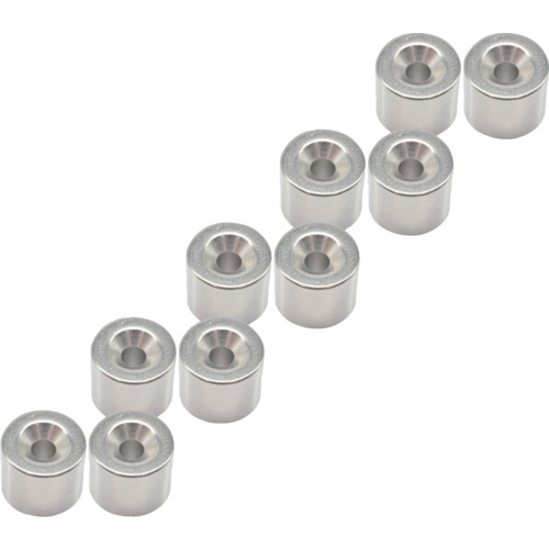 Trusco散装购买带有碟螺钉外径12mm x 10mm M3 10件的neododmium圆形磁铁
带有圆形倒计时螺丝孔的霓虹磁铁 T12R10-M3-10P