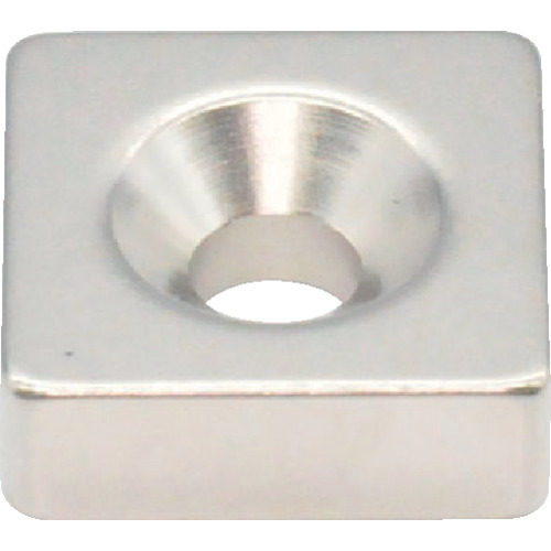 Trusco Neododymium Parceart带有盘式螺钉孔15mm x 15mm x 5mm m4 1pc
ND-FE-B磁铁 T15K05-M4