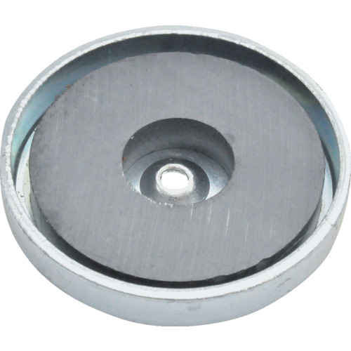 带帽子，圆孔，外径44mm x厚度8mm，1件的Trusco铁氧体磁铁
带有带孔的帽铁矿磁铁的圆形形状 TFC44RA-1P