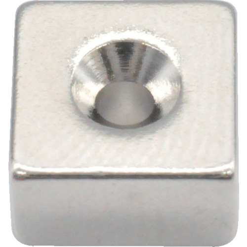 Trusco Neododmium Square磁铁带有盘螺钉孔9mm x 9mm x 5mm m2 1件
ND-FE-B磁铁 T09K05-M2