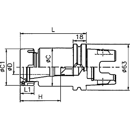 Winwell KM63XMZ-ER/Collet Chuck KM63XMZ-ER16-120Y-D