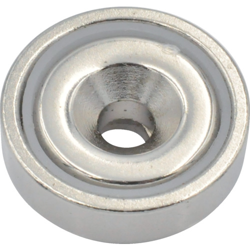 Magna Neody Magnet Plate Catch（圆形，帽，台面类型）（3件）
圆形带盖倒孔孔型Neoji磁铁板捕获 1-NCC20RA