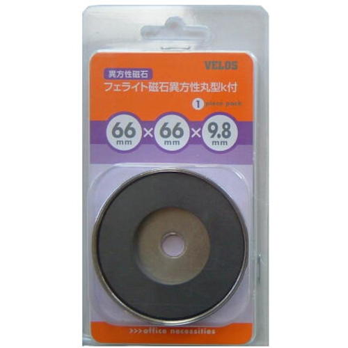 [停产] Velos铁氧体磁铁各向异性圆形K，66 x 9.8毫米1件
铁氧体磁铁 MRK-66I