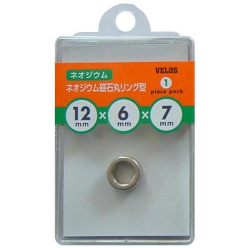 [停产] VELOS Neododmium Magnet Round Ring type 12x6mmx7 1件
新磁铁磁铁 MRR-12N