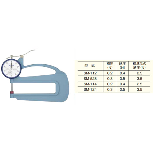teclock低压测量力量表 SM-124-0.3-0.5