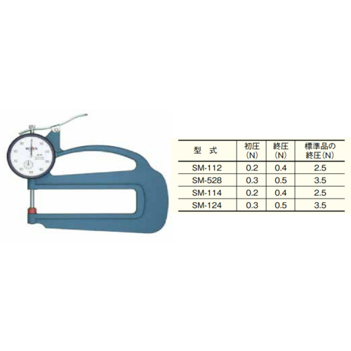teclock低压测量力量表 SM-114-0.2-0.4