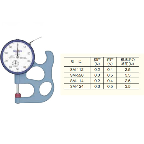 teclock低压测量力量表 SM-112-40G