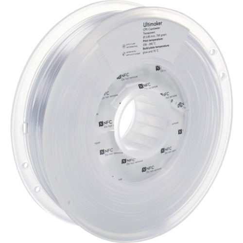 Ultimaker真正的细丝CPE透明2.85mm 750g 1639