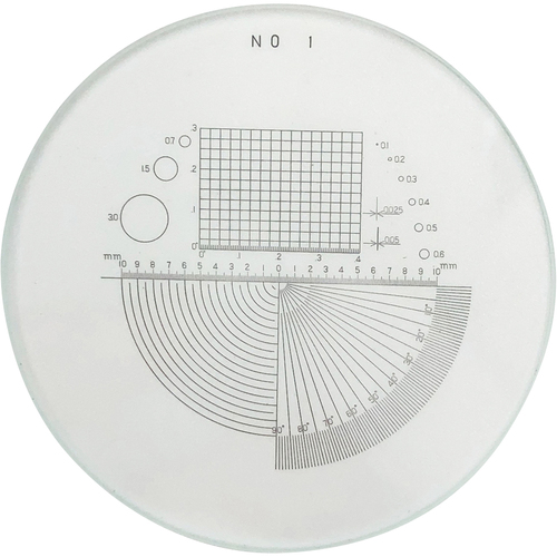 作为刻度放大尺度板10x PS-1 2-191-01