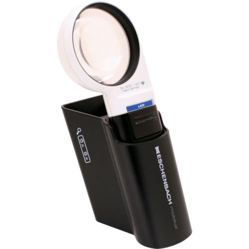 Eschenbach LED宽灯放大玻璃 + 5倍，带有专用支架
动员+mobase 1511-5M