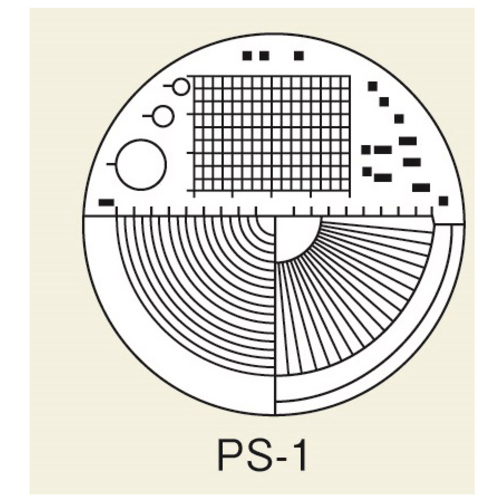 作为刻度放大尺度板7x PS-1 2-190-01