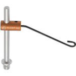 Renishaw软尖弹簧线夹（公制）M6 STSWC HT50 A55 B8 D1.5
弹簧线夹 R-CWT-50-50-6