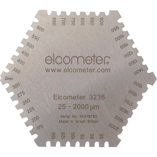 Elcometer Hexagonal湿膜厚度仪表
六边形湿膜梳子 K0003236M202