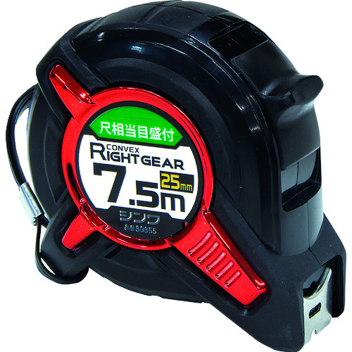 [停产] Shinwa凸出轻齿轮宽25mm长7.5m，比例等于米
胶带测量正确的齿轮25-7.5 m 80855