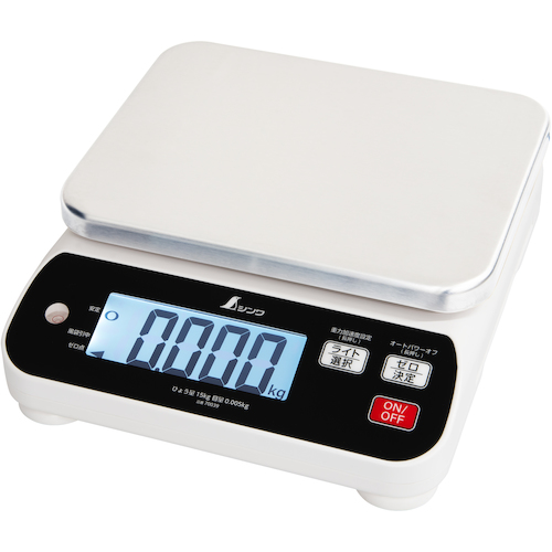 Shinwa数字规模WP 15kg防尘防水防水，用于防止交易以外
数字秤WP灰尘/防水 70039