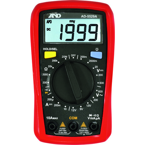 A＆D数字万用表AD-5529A
数字万用表 AD-5529A