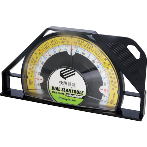 SK DIAL SLANT规则，易于阶段，带MG，测量范围0-180&deg;
用磁铁Kaidan拨号倾斜规则 DSRM-180KD