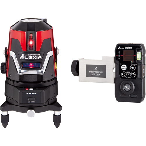 Shinwa Laser Robo Lexia 51红色自动跟踪旋转表接收器集 69740
