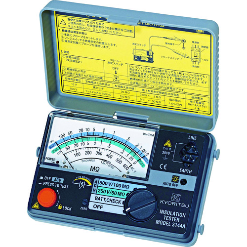 Kyoritsu 3148a 2范围小绝缘电阻器
模拟绝缘抗性测试仪 MODEL3148A