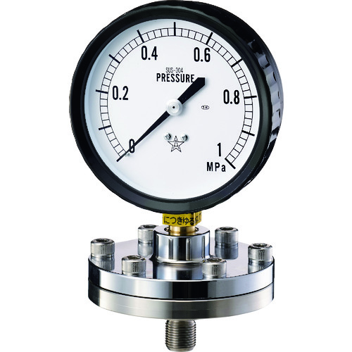 右下　隔膜式圧力计　ＢＴ－１型　
Diaphragm Seals Pressure Gauge BT-1 type KA-BT-1-9-316-0.6MPA
