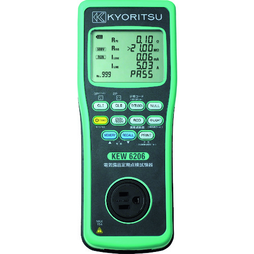 Kyoritsu电气设备常规检查测试设备
定期检查测试仪 KEW6206