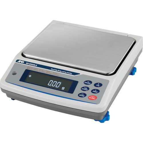 A＆D防尘和防水平衡，重量具有认证GX-8202M-K容量8.2kg x容量0.1g
高容量精度平衡 GX-8202M-K
