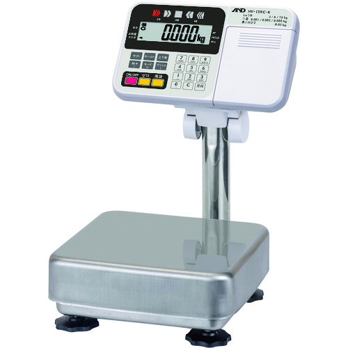 A＆D防尘和防水平台秤，具有HV-15KC-K第三区认证产品的认证
多功能平台尺度 HV-15KC-K