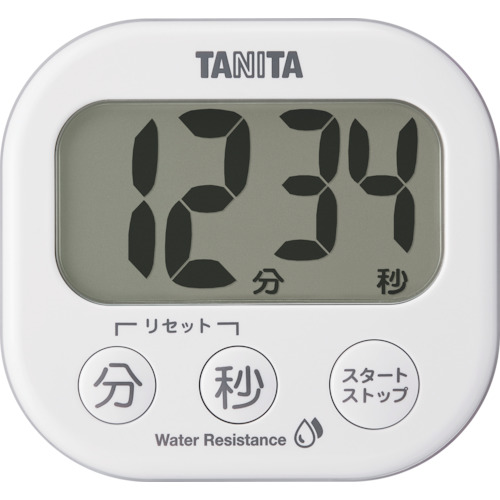 Tanita可洗，外观大的计时器TD-426-WH
数字计时器 TD-426-WH