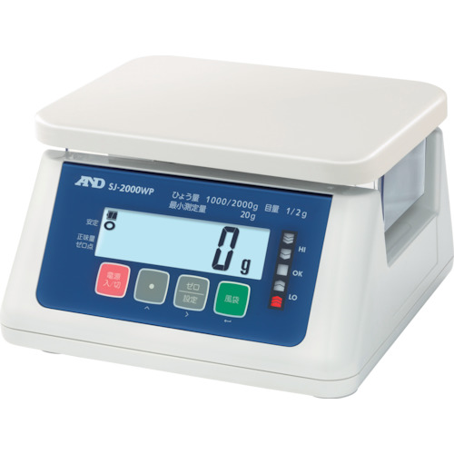 [停产] A＆D-用于交易和认证的防尘和防水数字量表（认证产品）（第五分类，第3区）
防尘数字规模（IP67） SJ2000WP-A3