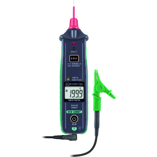 ＫＹＯＲＩＴＳＵ　４３００ＢＴ　简易接地抵抗计（Ｂｌｕｅｔｏｏｔｈ搭载）　
Earth Tester KEW4300BT