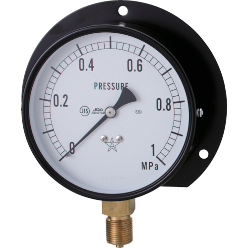 右下星（压力表）（B框架垂直类型，&phi;100）压力范围0.0-1.60 MPa
多用途压力表B型支架类型 S-42-1.6MP