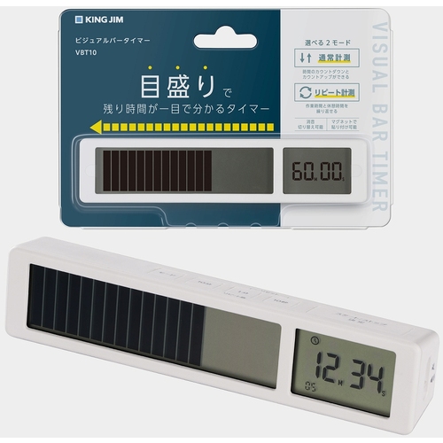 国王吉姆计时器视觉栏计时器白色
计时器 VBT10-W