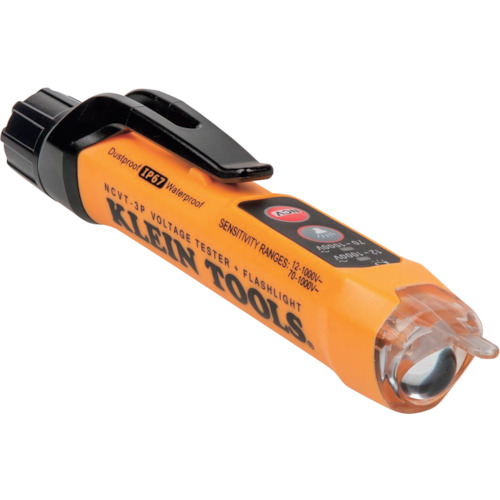 具有LED光的Klein电探测器（仅适用于AC）
LED灯的非接触电压测试仪 NCVT3P
