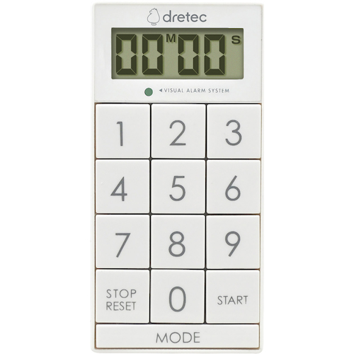 Dropec数字计时器&ldquo; Slim Cube&rdquo;白色
数字计时器 T-617WT