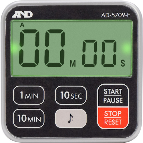 A＆D 100分钟防水厨房计时器AD-5709-E
防水100分钟计时器 AD-5709-E
