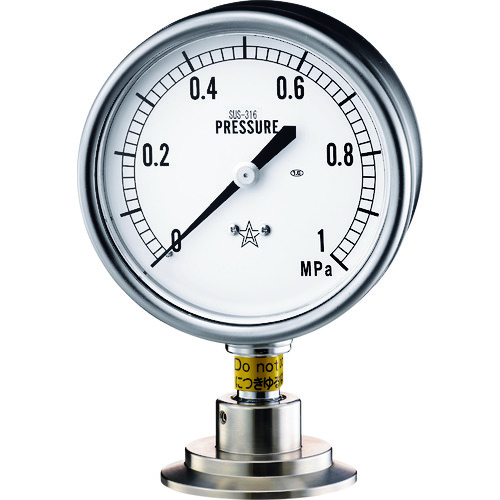 右下　隔膜式圧力计　ＦＥ型　
Sanitary Pressure Gauge FE type FE-2-0.5MPA