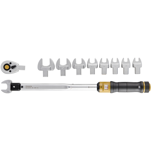 Proxxon Multi-Torque扳手微单击MC200-M
可更换的扭矩扳手 83342
