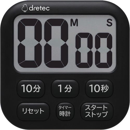Dretec抗菌计时器&ldquo; Popora 6&rdquo;黑色
数字计时器 T-621BK